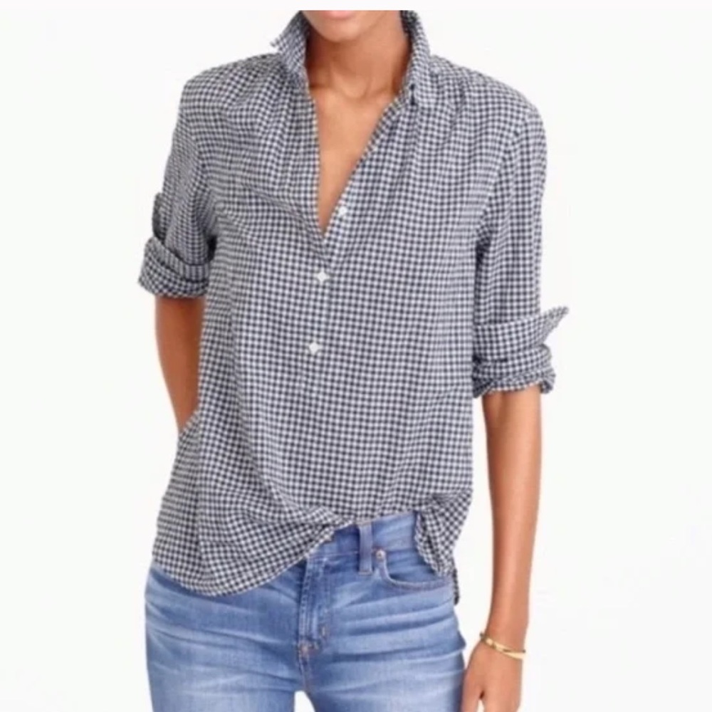 J. Crew gingham popover